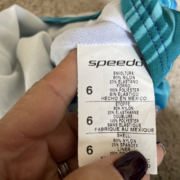 Speedo One Piece Swimsuit Racer Back & Wrap Size 6 Competition Beach Lot of 2 - Picture 5 of 14